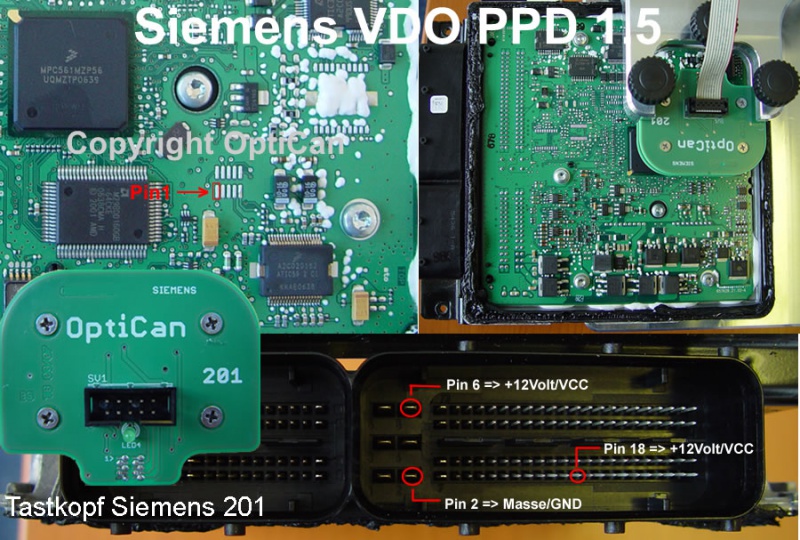 Siemens PPD 1x (Seat) pinout diagram 3